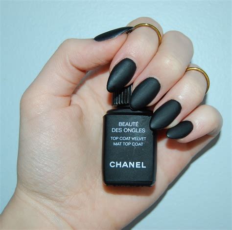 chanel matte black|Chanel velvet nail polish.